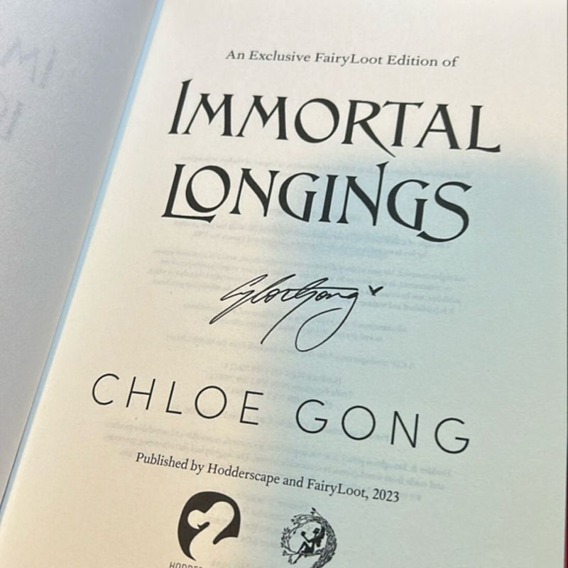 Immortal Longings, fairyloot