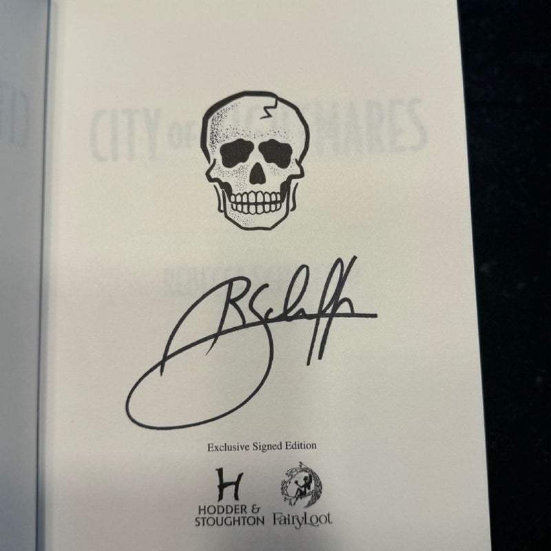 Fairyloot Exclusive Signed Edition “City of Nightmares”