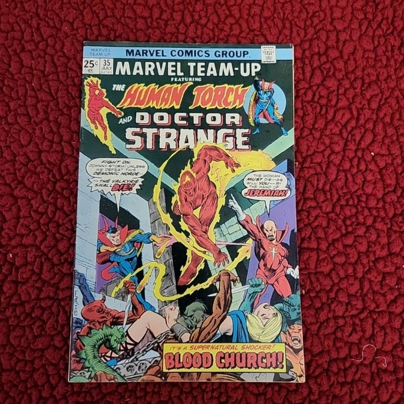 Marvel Team-Up Vol 1 #35 July 1975 The Human Torch and Doctor Strange 