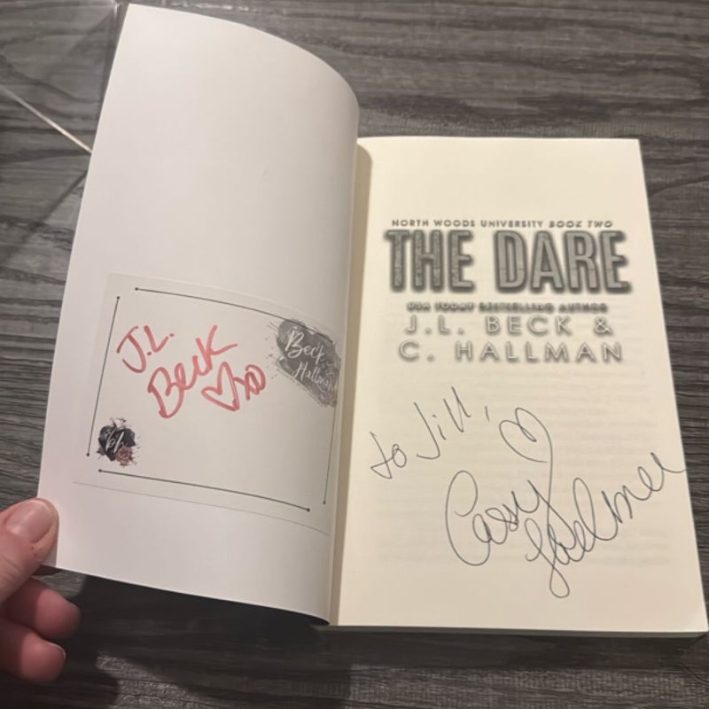 The Dare  SIGNED BY BOTH AUTHORS & PERSONALIZED