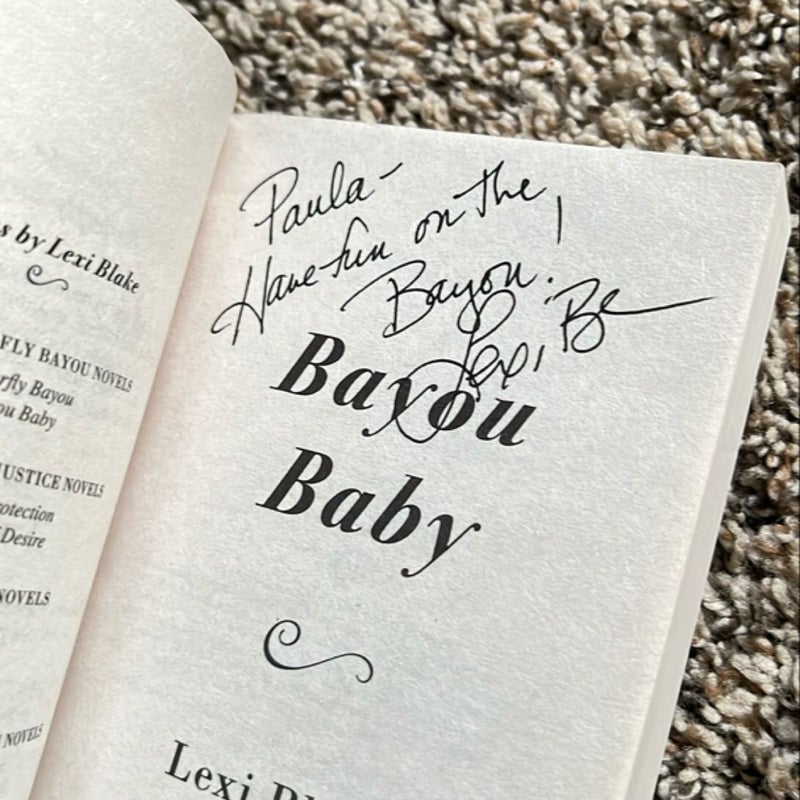 Bayou Baby signed by author