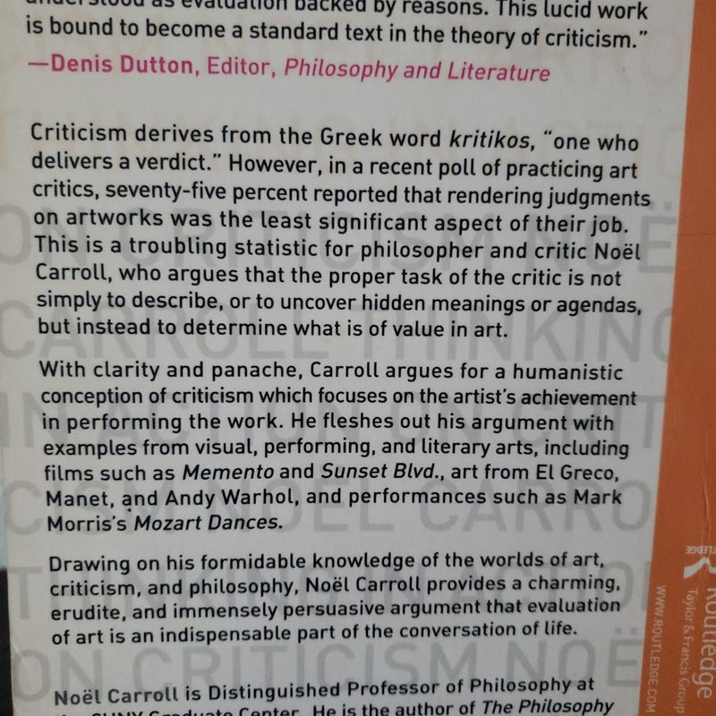 On Criticism