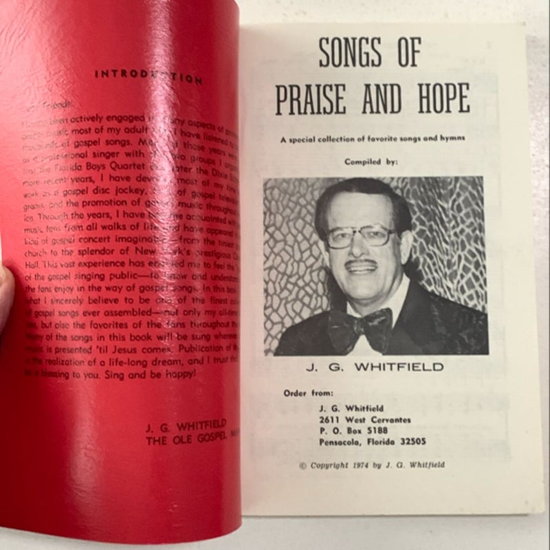 Songs of Praise and Hope 