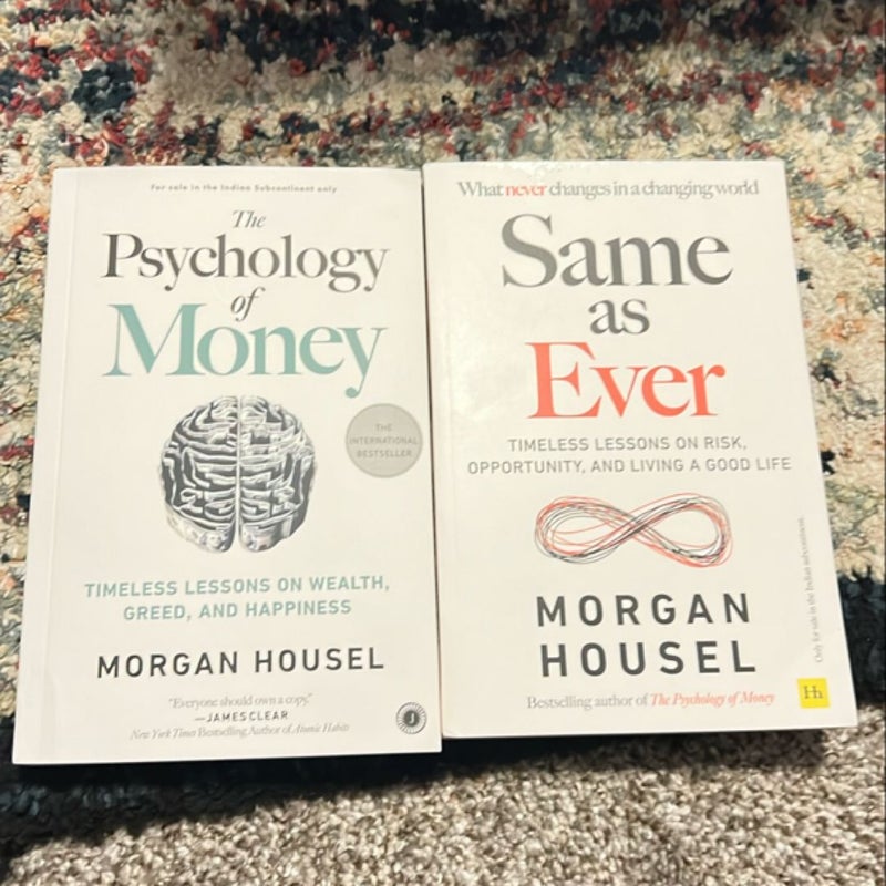 Same as Ever & The Psychology Of Money 2 Books Collection Set By Morgan Housel