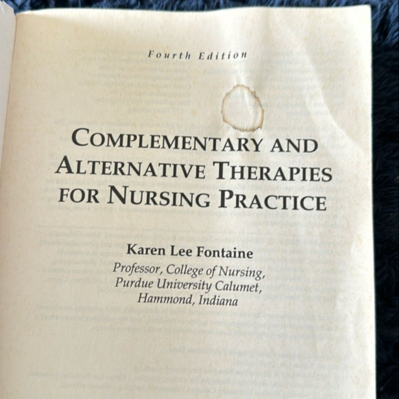 Complementary and Alternative Therapies for Nursing Practice