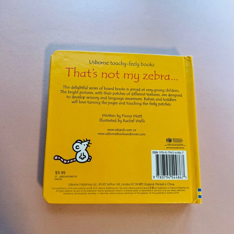 That's Not My Zebra... Board Book