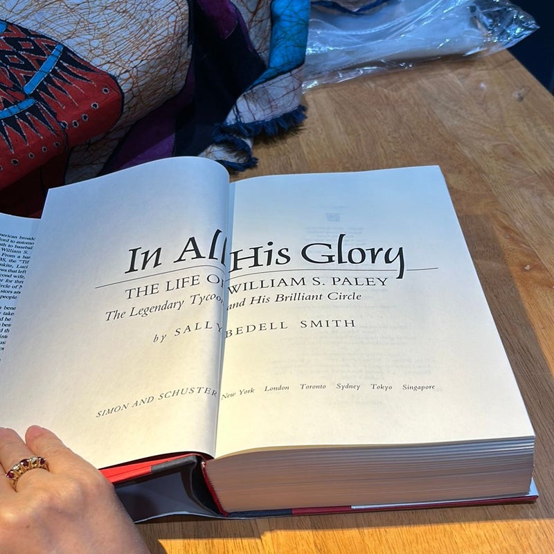 In All His Glory * 1990 First Ed /1st