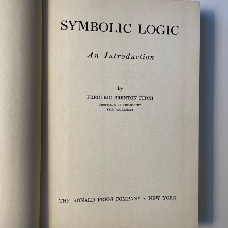 Symbolic Logic