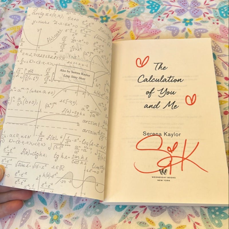 The Calculation of You and Me *Signed, sticker & sprayed edge*