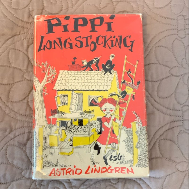 PIPPI LONGSTOCKING- 1st Edition, 13th Printing Vintage HC! 