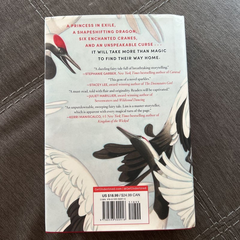 Six Crimson Cranes