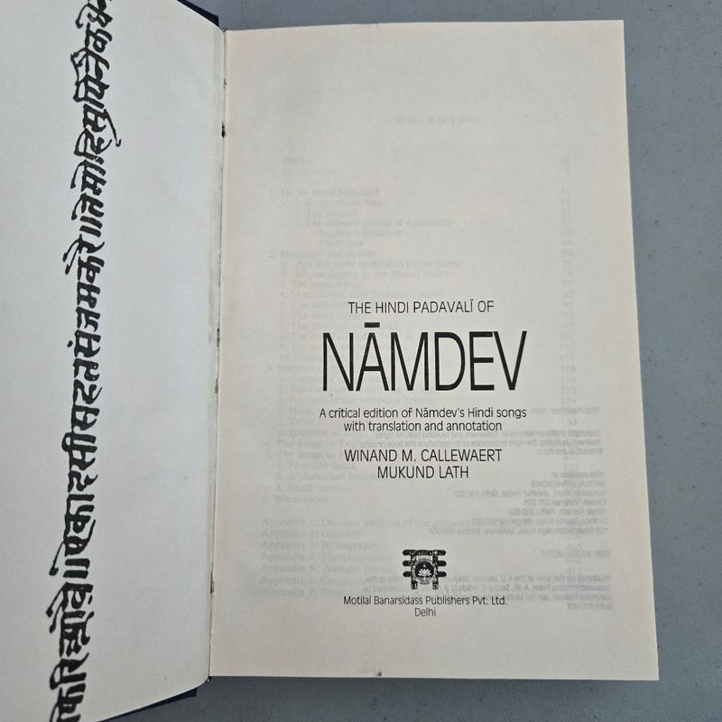 The Hindi Padavali of Namdev