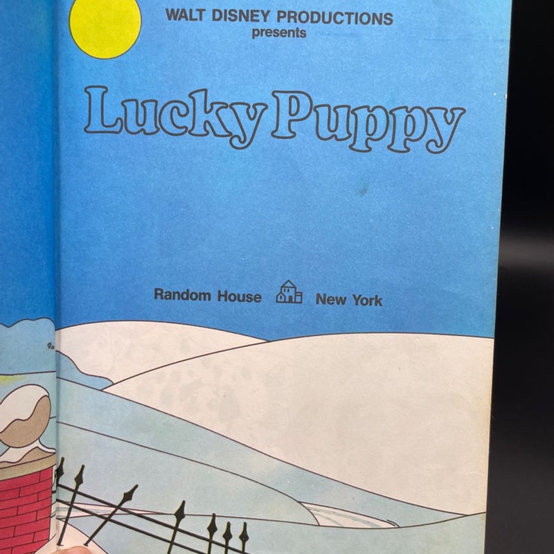 Walt Disney Lucky Puppy VTG 1978 hardcover book