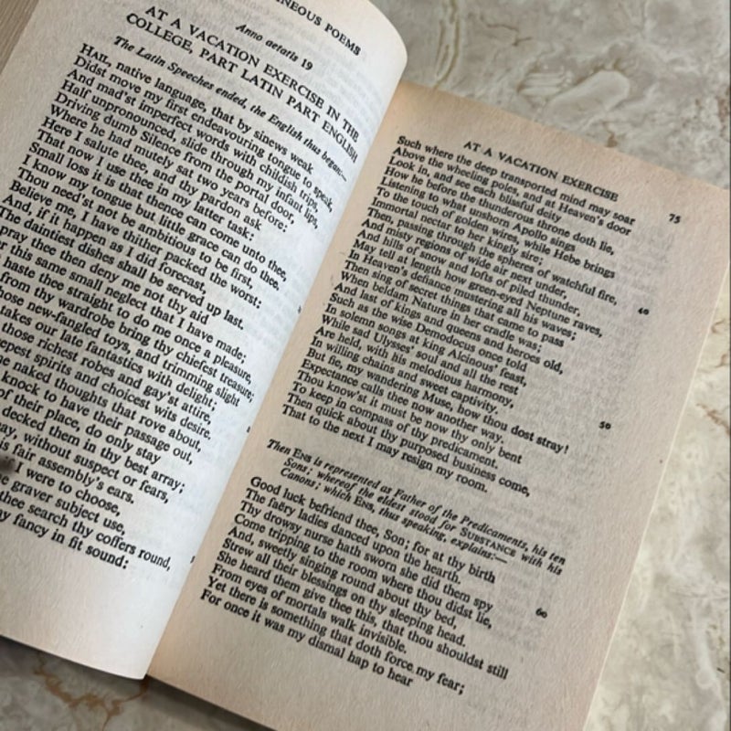 The English Poems of John Milton