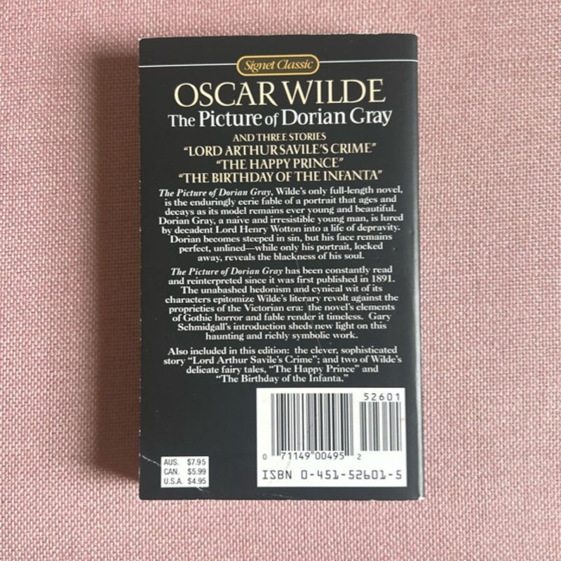 The Picture of Dorian Gray and Other Short Stories