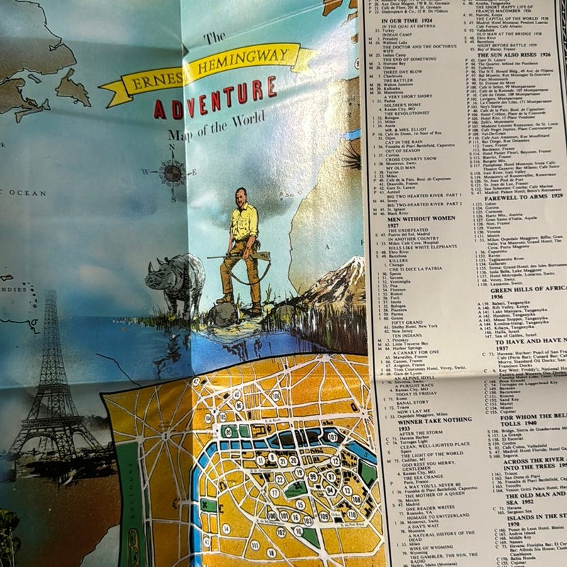 The Ernest Hemingway Adventure Map of the World