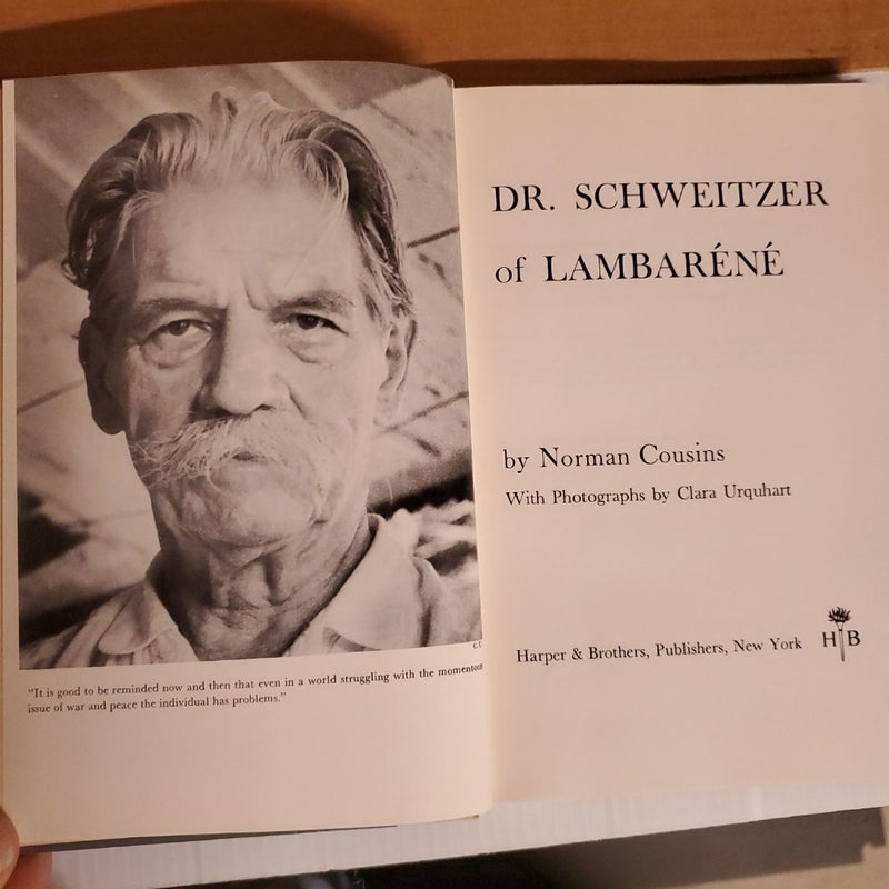 Doctor Schweitzer of Lambarene