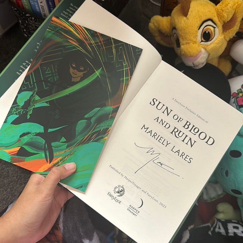 Sun of Blood and Ruin Fairyloot signed 