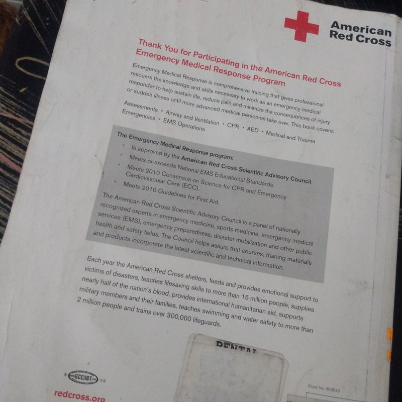 American Red Cross Emergency Medical Response Participant's Manual