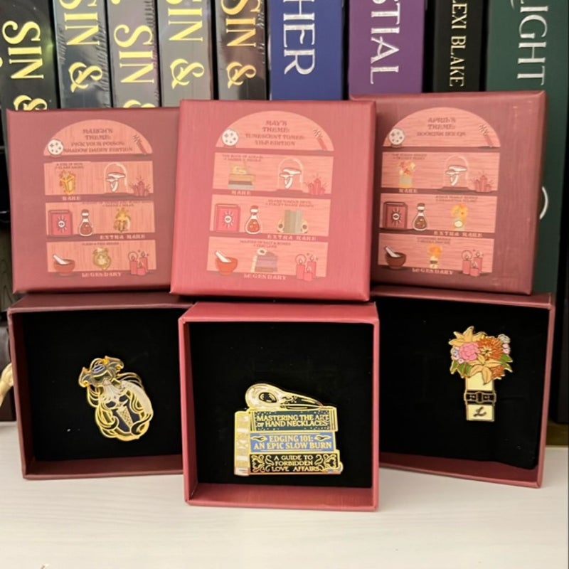 Bookish Box Pins