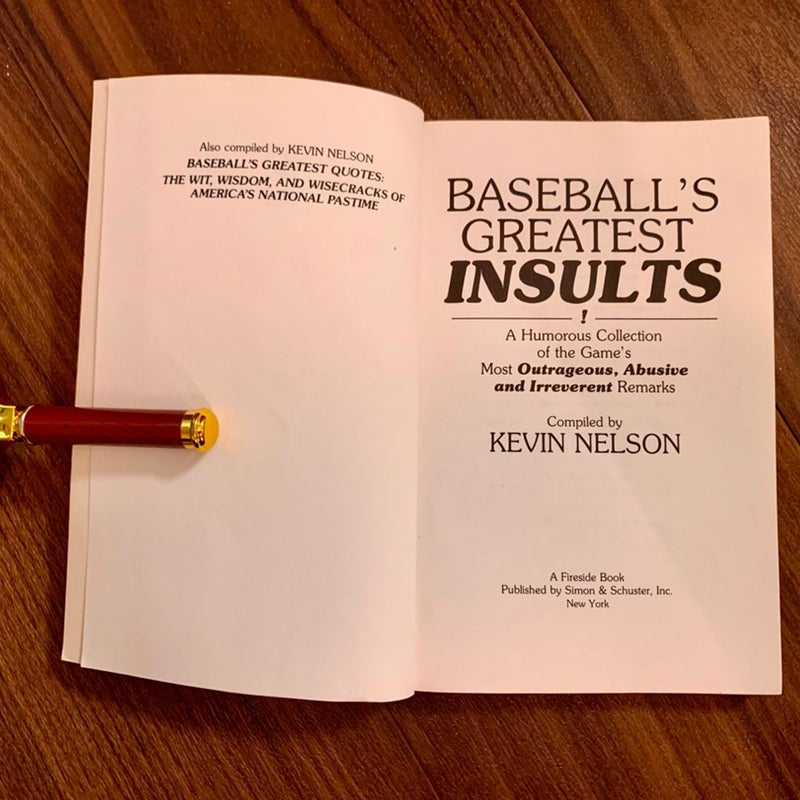Baseball's Greatest Insults