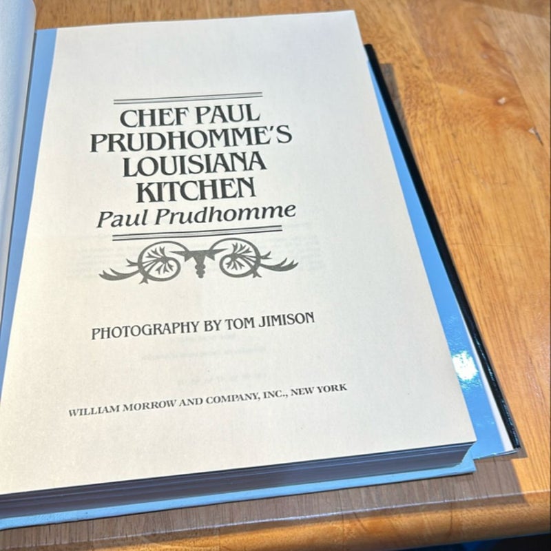 Signed, inscribed * Chef Prudhomme's Louisiana Kitchen