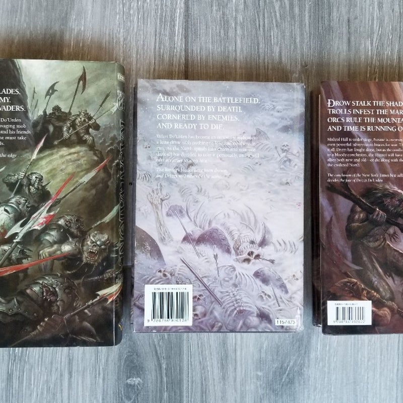 (3) D&D FORGOTTON REALMS “THE HUNTER'S BLADES” TRILOGY R.A. SALVATORE 1ST ED. HC