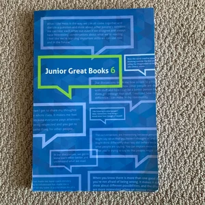 Junior Great Books Series 6 Student Book