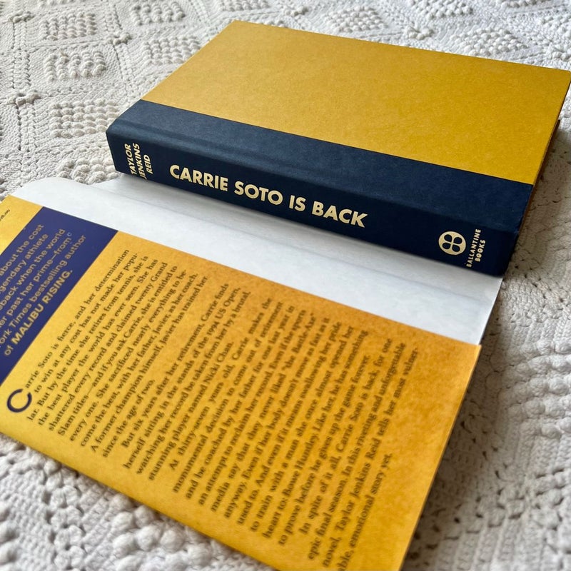 Carrie Soto Is Back (signed copy) 