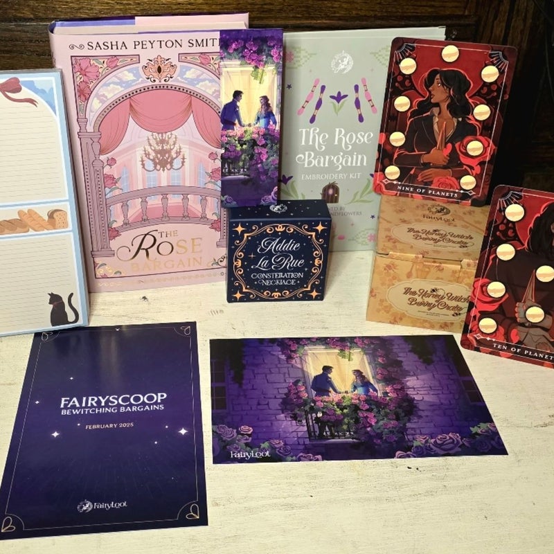 PARTIAL Fairyloot February YA Box The Rose Bargain