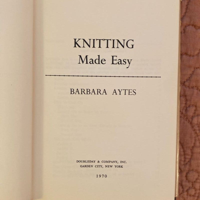 Knitting Made Easy