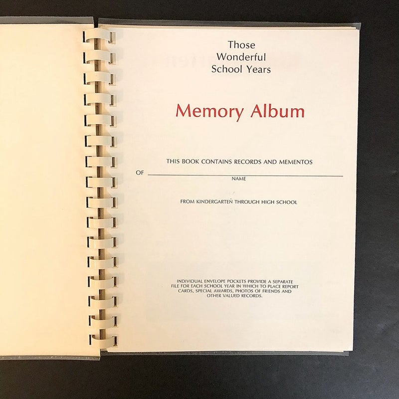 School Years Memory Album (vintage 1988)