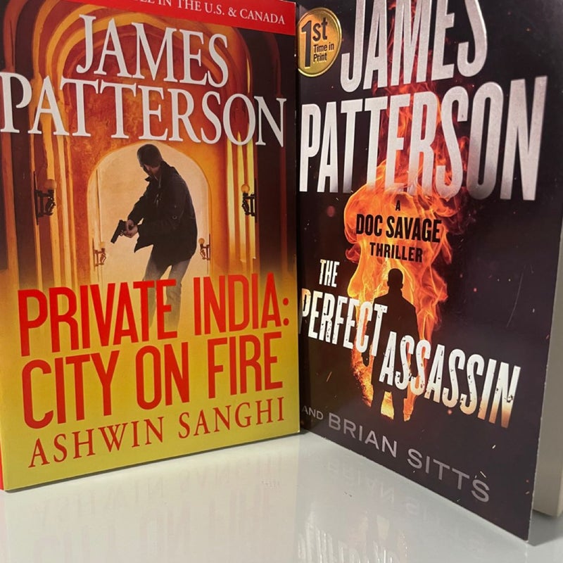 James Patterson Book Lot - 2 Paperback Thrillers with shipping included