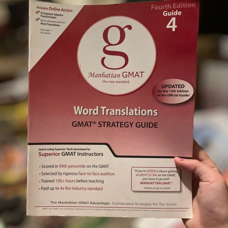 Word Translations GMAT Preparation Guide