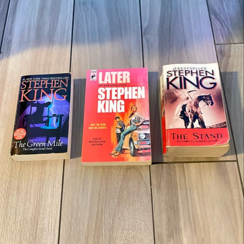 Bundle! Stephen King Paperbacks: The Stand, Later, & The Green Mile