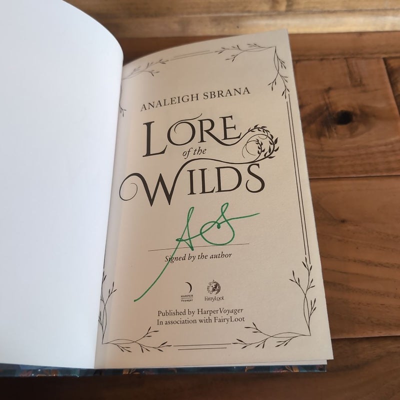 Lore of the Wilds -Fairyloot Exclusive Signed Ed