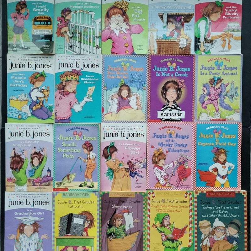 JUNIE B. JONES BOOKS ALMOST COMPLETE SET OF 20 VINTAGE & NEW COVERS BARBARA PARK