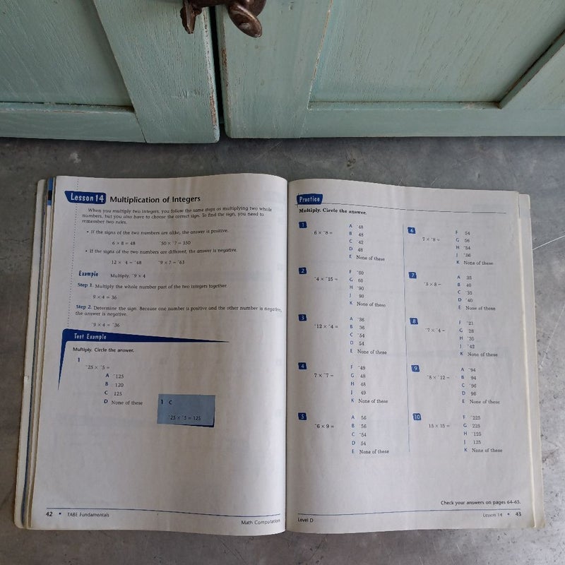 Math Computation, Level D 2nd Edition