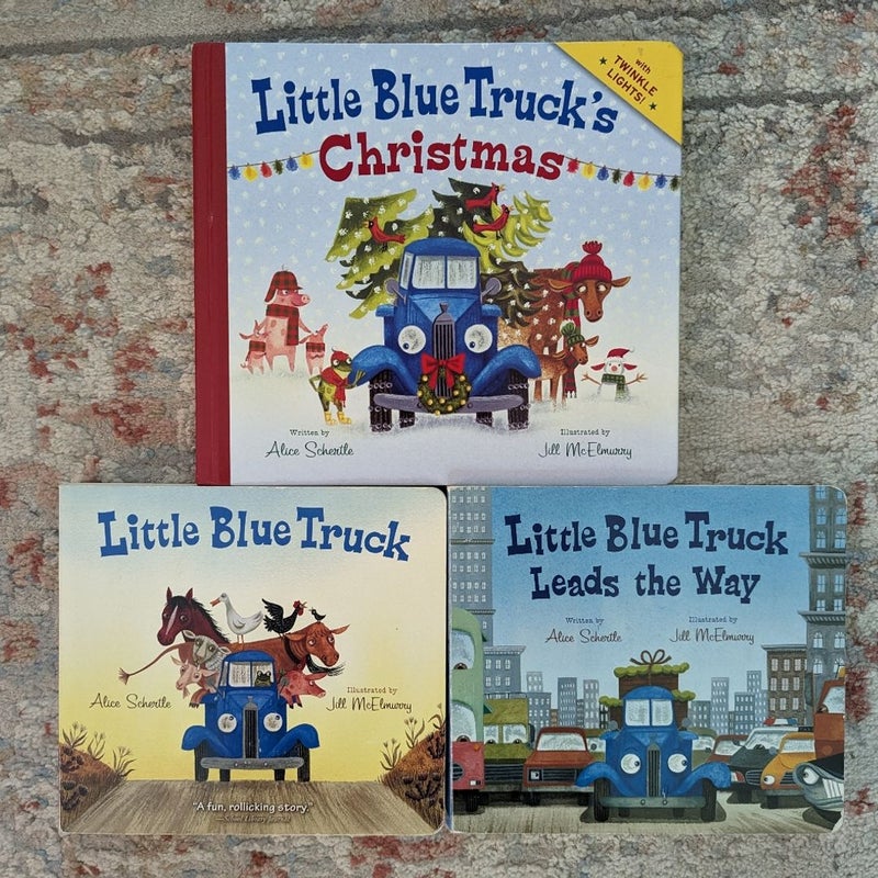 Little Blue Truck Board Books - LBT, LBT Leads the Way and LBT Christmas
