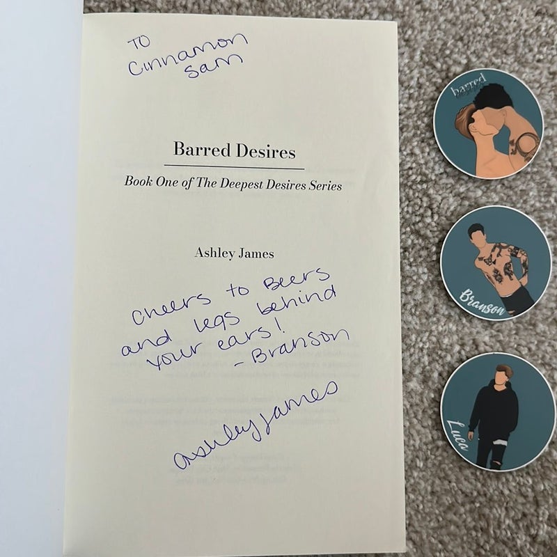 Barred Desires - SIGNED