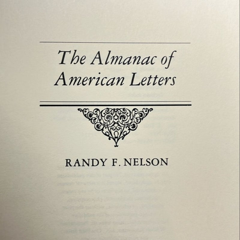 The Almanac of American Letters