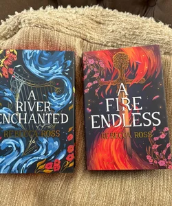A river enchanted and A Fire Endless ILlumicrate signed 