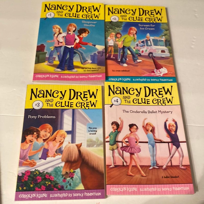 Nancy Drew and the Clue Crew #1, 2, 3 & 4 