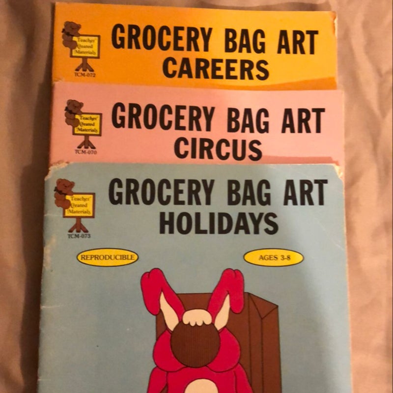 3 Grocery Bag Art books