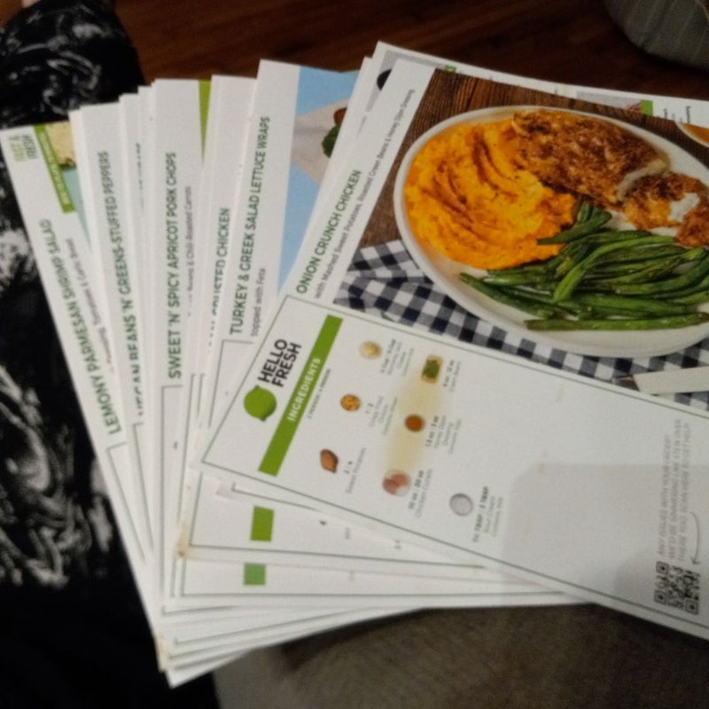 Hello fresh recipe cards