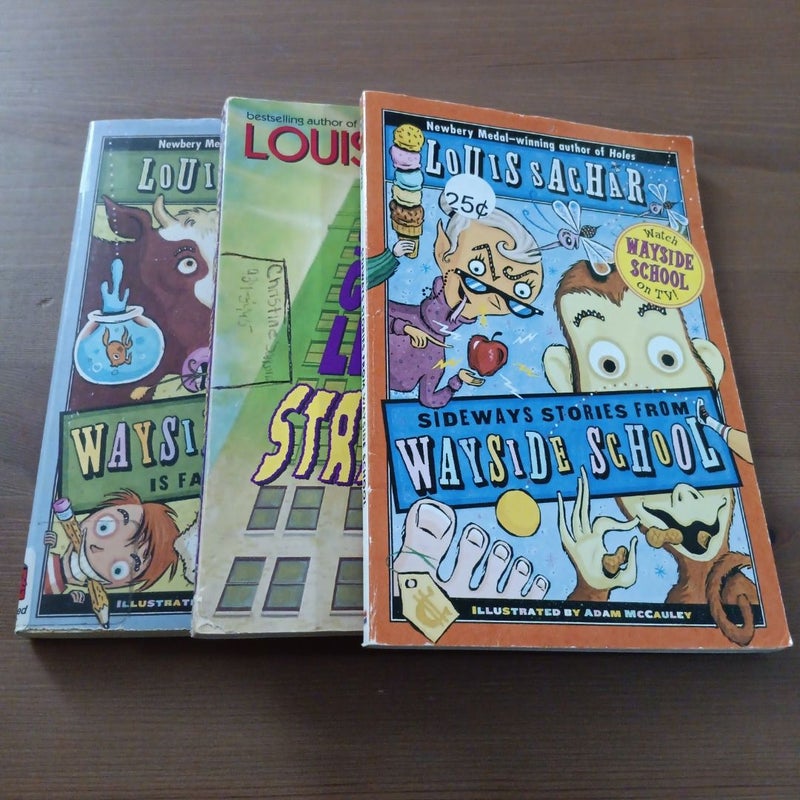 Lot of 3 Louis Sachar Wayside School Books