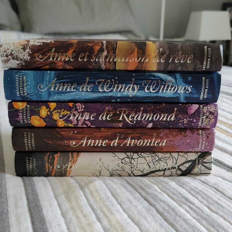 5 Book Collection: Beautiful French Editions of Anne of Green Gables