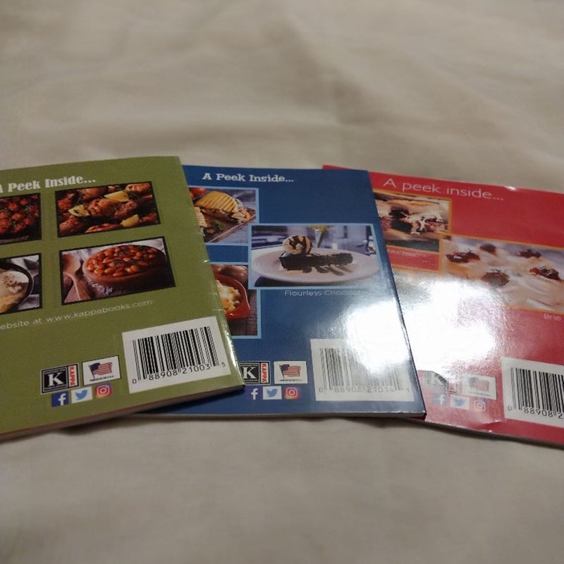 Three Great Simple Cookbooks Quick and Easy Bite, Comfort Foods and Slow Cooker 