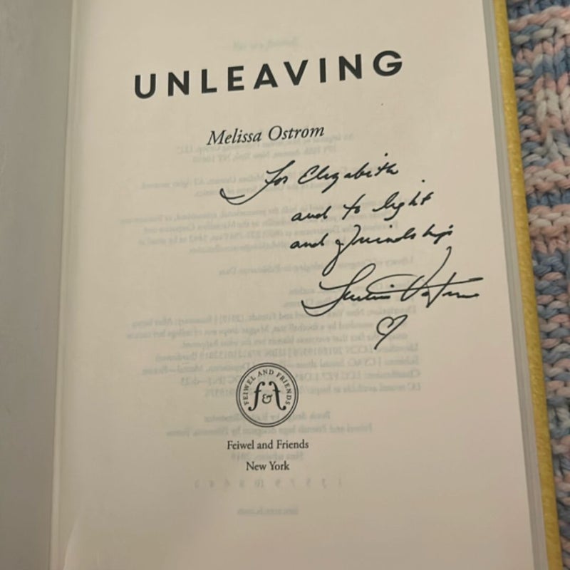 Unleaving (Signed & Personalized)