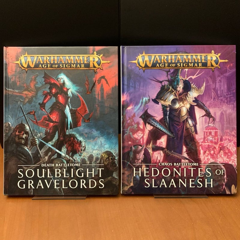 Warhammer Age of Sigmar: Death Battletome Soulblight Gravelords, Chaos Battletome Hedonites of Slaanesh